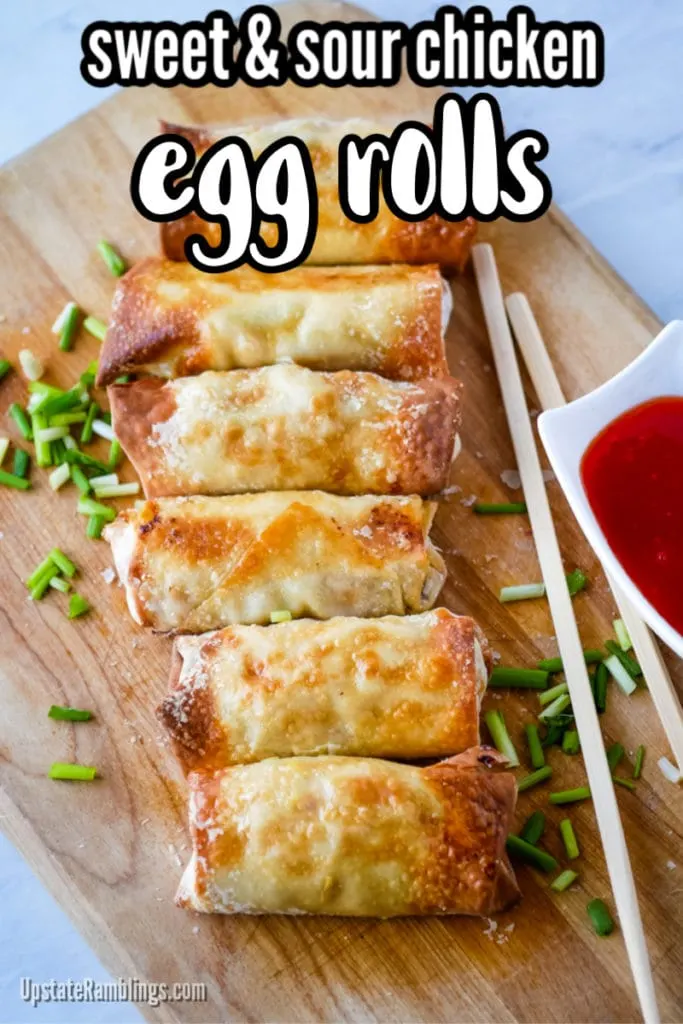 sweet and sour egg rolls