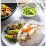 Stir-Fried Ginger Sesame Chicken with Bok Choy