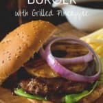 Spicy Teriyaki Burger pin