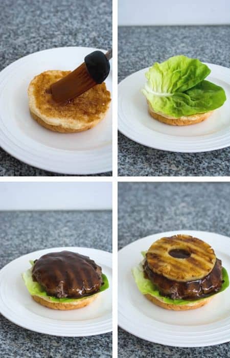 teriyaki burger assembly