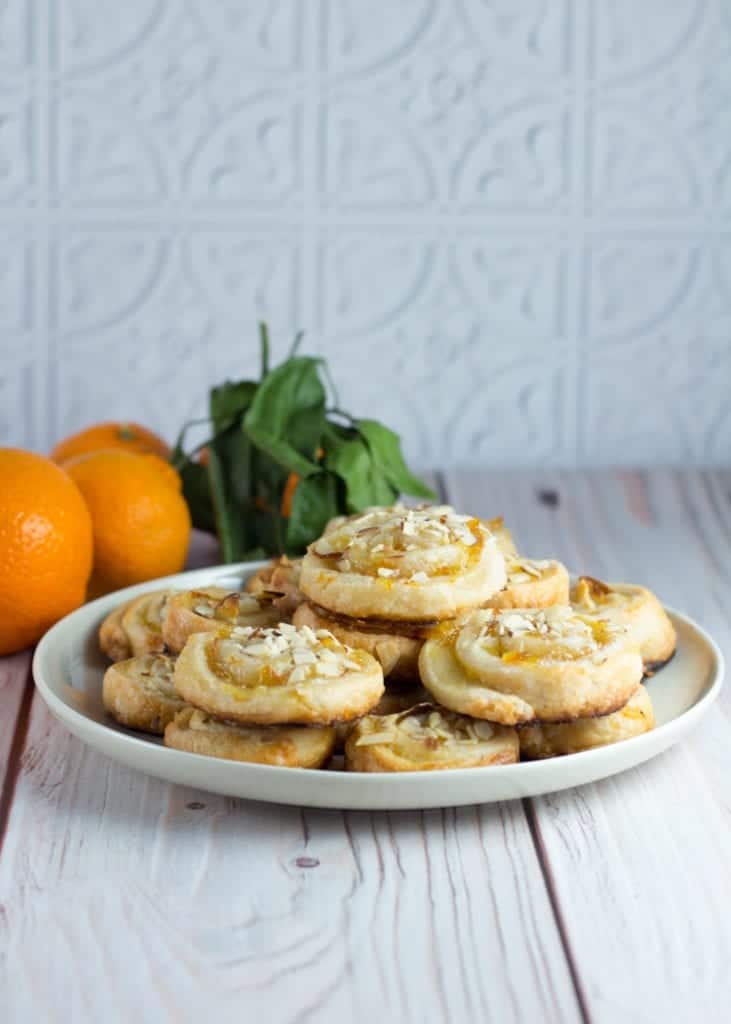 ALMOND ORANGE SPIRAL COOKIES