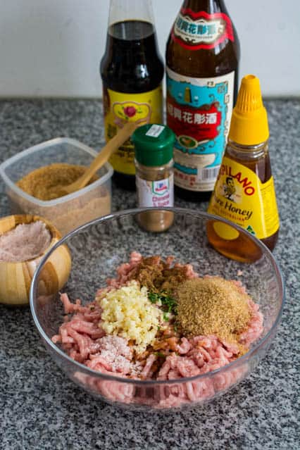 char siew burger patty ingredients