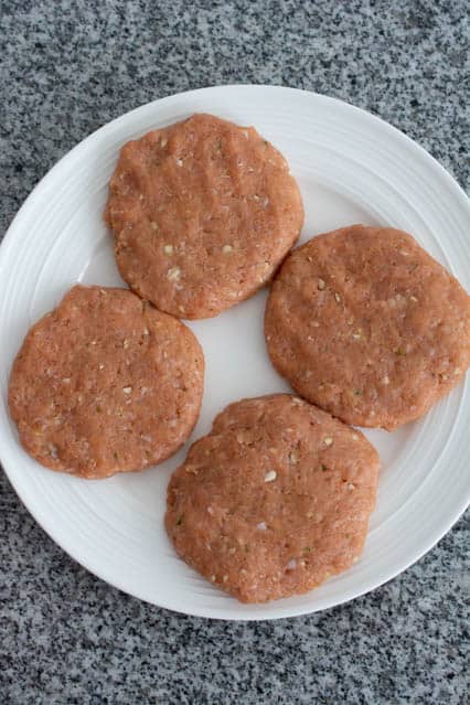 char siew burger patties