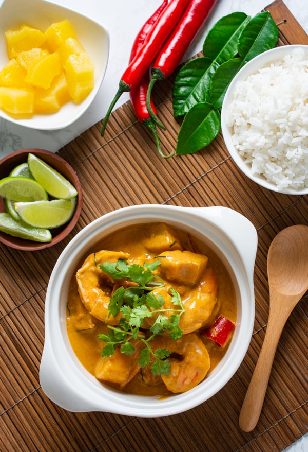 Thai Pineapple Shrimp Curry