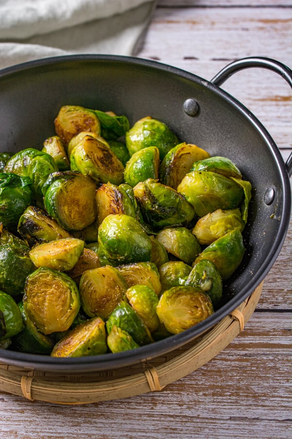 Wok Stir-Fried Brussels Sprouts