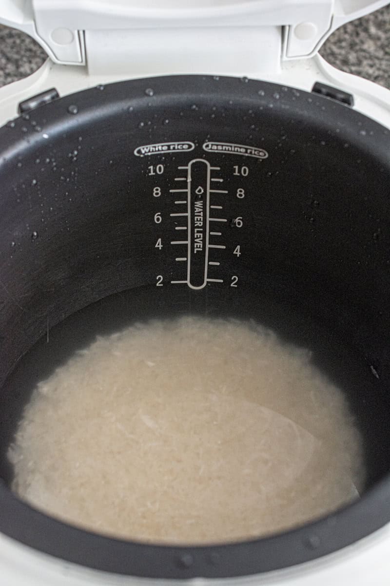 water level for rice cooker claypot chicken rice